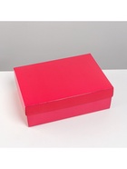 Коробка подарочная складная, упаковка, «Фуксия», 21?15?7 см (комплект 2 шт) - фото 21405974