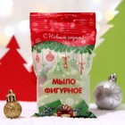 Мыло фигурное новогоднее "Елочка",флоупак, красный дизайн, с еврослотом, 60 г - Фото 2