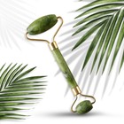 Массажёр, гуаша, для лица и зоны декольте, кальцит, серпентин, 14,2 х 5,5 - Фото 2