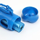 Контейнер-косточка с мешками для уборки (рулон 15 пакетов 29х21 см), синий - Фото 2