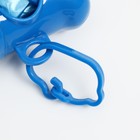 Контейнер-косточка с мешками для уборки (рулон 15 пакетов 29х21 см), синий - фото 9749619