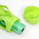 Контейнер-косточка с мешками для уборки (рулон 15 пакетов 29х21 см), зелёный - Фото 2