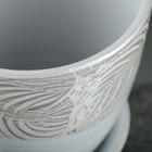 Горшок цветочный "Палеолит" серый0,9 л - фото 21406239