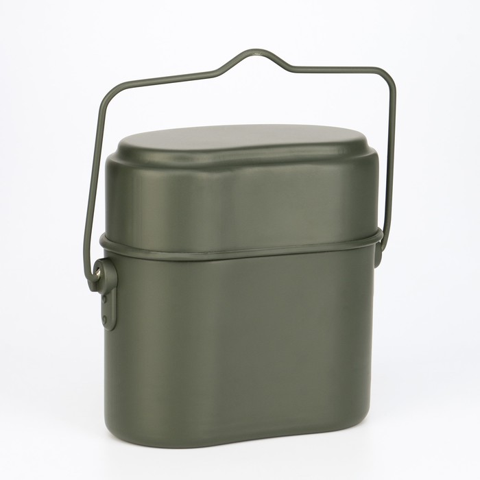 Котелок походный «Привал», 1.5 л, зеленый - Фото 1