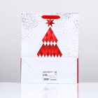 Пакет ламинированный "Красная ёлка" 26 x 32 x 12 - Фото 2