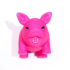 Игрушка пищащая "Маленький поросенок" для собак, 9 см, розовая - Фото 4