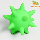 Игрушка пищащая "Вирус" для собак, 10 см, зелёная - фото 318698209
