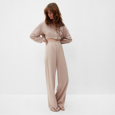 Костюм женский (сорочка, брюки) MINAKU цвет бежевый, р-р 44