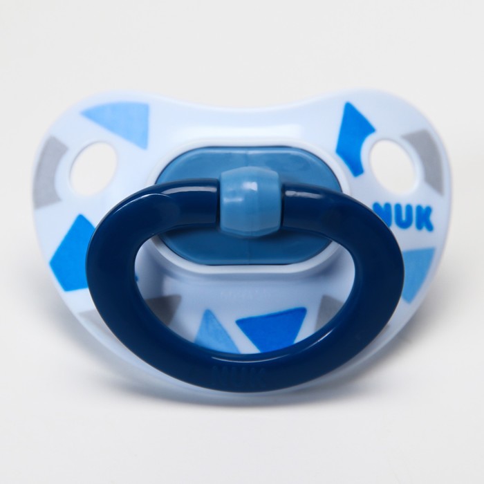 Соска-пустышка ортодонтическая, силикон, от 6 мес., в контейнере «Трейгольники» - Фото 1