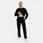 Брюки мужские, цвет чёрный, размер 48 - Фото 3