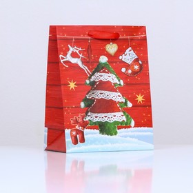Пакет ламинированный "Рождественский хендмейд" 18 х 23 х 10