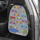 Накидка на сиденье автомобильное Cartage Машинки, ПВХ, 60×45 см, европодвес - Фото 7