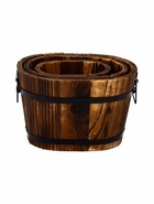 Набор кашпо для цветов, 22×18×14 см, деревянный, 3 шт. 7072671