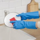 Перчатки хозяйственные неопреновые, прочные, без напыления, размер L - фото 54724577