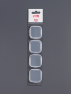 Набор баночек для мелочей, 4 шт., 3.4×3.4×1.8 см, прозрачный - Фото 5