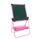 Детский мольберт «Премиум» в наборе с маркерами, мелом, губкой розовый - фото 24662178