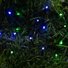 Гирлянда «Нить» 5 м, IP44, тёмная нить, 50 LED, свечение синее/зелёное, 2 режима, солнечная батарея - Фото 2