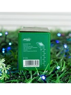 Гирлянда «Нить» 5 м, уличная, IP44, тёмная нить, 50 LED, свечение синее/аквамарин, 2 режима, солнечная батарея - фото 44482684