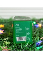 Гирлянда «Нить» 4.5 м с насадками «Звёзды», IP44, тёмная нить, 30 LED, свечение мульти, 2 режима, солнечная батарея - фото 44482686