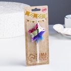 Свеча в торт «Воздушный шарик. Звезда», цифра 1, 5.5 см, разноцветная - Фото 3