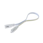 Соединительный провод для светильников, разъем L/N/G, 30 см, белый - Фото 1
