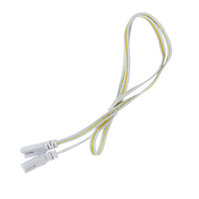 Провод соединительный для светильников, разъем L/N/G, 100 см, белый - Фото 1