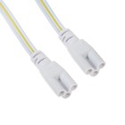 Соединительный провод для светильников, разъем L/N/G, 100 см, белый - Фото 2