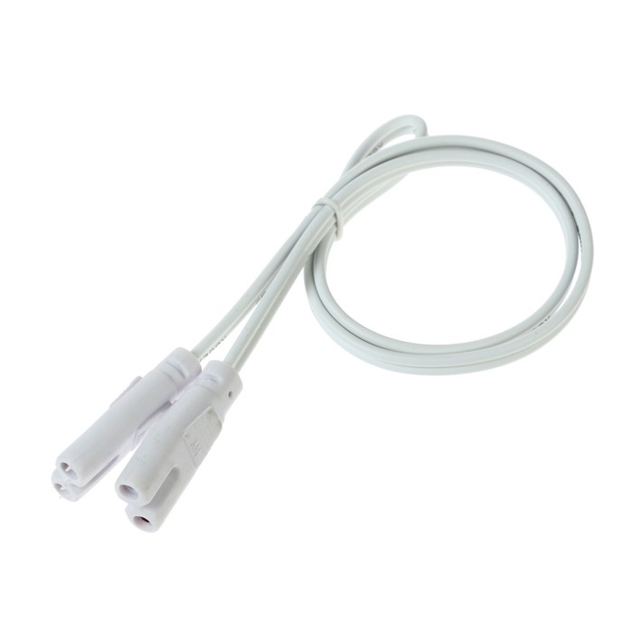 Провод соединительный для светильников, разъем L/N, 50 см, белый - Фото 1