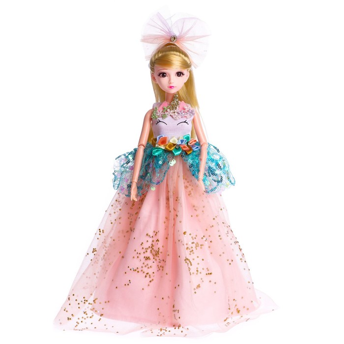 Кукла модная шарнирная «Принцесса» в пышном платье, МИКС - фото 1885256877