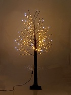 УЦЕНКА Дерево светодиодное 1.5 м, 224 LED, 220 В, эффект мерцания, свечение белое/тёплое белое - Фото 11