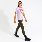 Футболка женская MINAKU Girl лиловая, р-р 42 - Фото 5