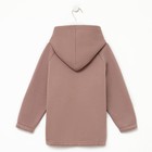 Худи для девочки MINAKU: Basic Line KIDS, цвет тёмно-бежевый, рост 110 - фото 809298322