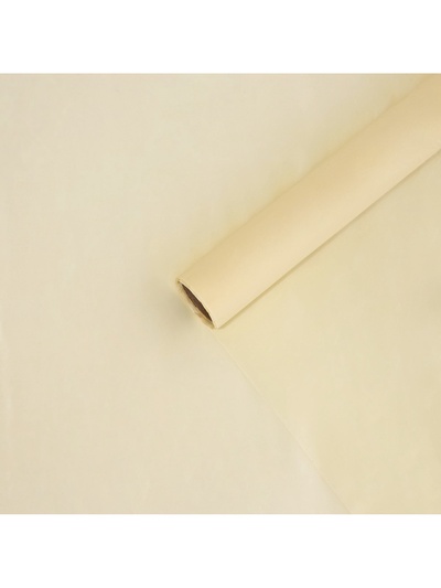 Плёнка для цветов упаковочная тишью влагостойкая «Слоновая кость», 0.6×8 м, 30 мкм