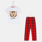 Пижама для девочки (футболка и брюки) KAFTAN "Tiger" р.28 (86-92) - фото 9456613
