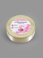 Лента атласная, с золотым люрексом, 25 мм, 23±1 м, светло-бежевая №008 - Фото 5