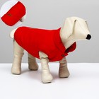 Куртка для собак, S (ДС 20 см, ОШ 23 см, ОГ 32 см), красная - фото 321307787