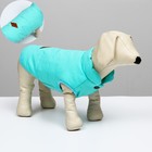 Куртка для собак, S (ДС 20 см, ОШ 23 см, ОГ 32 см), голубая - фото 9456717