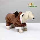 Новогодний костюм для животных «Олень», L (ДС 30, ОГ 42 см), коричневый - Фото 2