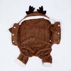 Новогодний костюм для животных «Олень», L (ДС 30, ОГ 42 см), коричневый - Фото 9