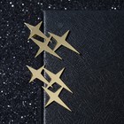 Серьги из металла «Три звезды», цвет золото - фото 321307796