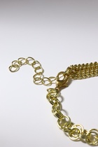 Браслет металл «Цепь» сердце объёмное, цвет золото, L=18 см - Фото 3