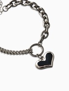 Браслет металл «Цепь» сердце объёмное, цвет серебро, L=18 см - Фото 3