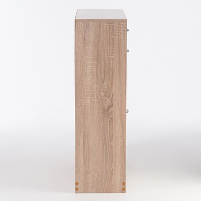 Обувница в прихожую «Клик Мебель», без двери, 782×280×960 мм, цвет дуб сонома/белый