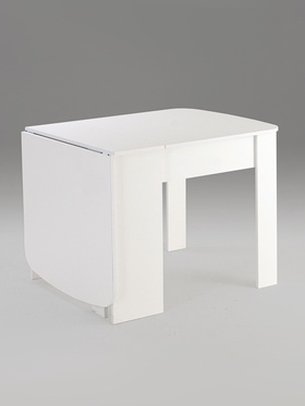 Стол - книжка раскладной «Клик Мебель», 1650×800×755 мм, цвет белый  (артикул 7428499)  большой выбор товаров оптом и в розницу по низким ценам с доставкой