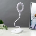 Настольная лампа сенсорная 16749/1 LED 2Вт 6000К USB АКБ белый 13х11х39 см RISALUX 6988901