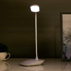 Настольная лампа сенсорная 16763/1 LED 3Вт 6000К USB АКБ белый 11х8х41 см RISALUX - Фото 4