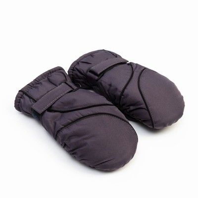 Варежки зимние детские MINAKU, серые, размер 16 (18 см)