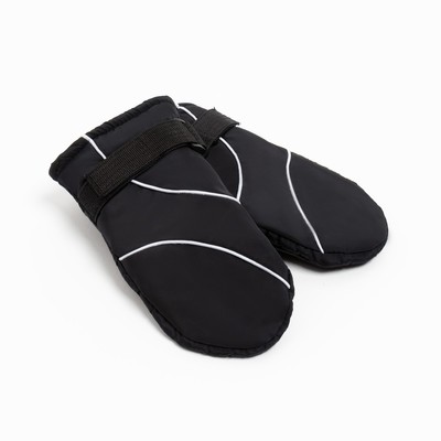 Варежки зимние детские MINAKU, чёрные, размер 16 (18 см)