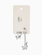 Серьга «Кафф» бабочка, цвет серебро  (артикул 7113909)  большой выбор товаров оптом и в розницу по низким ценам с доставкой