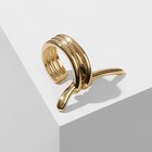 Серьга «Кафф» проволока, цвет золото - Фото 2